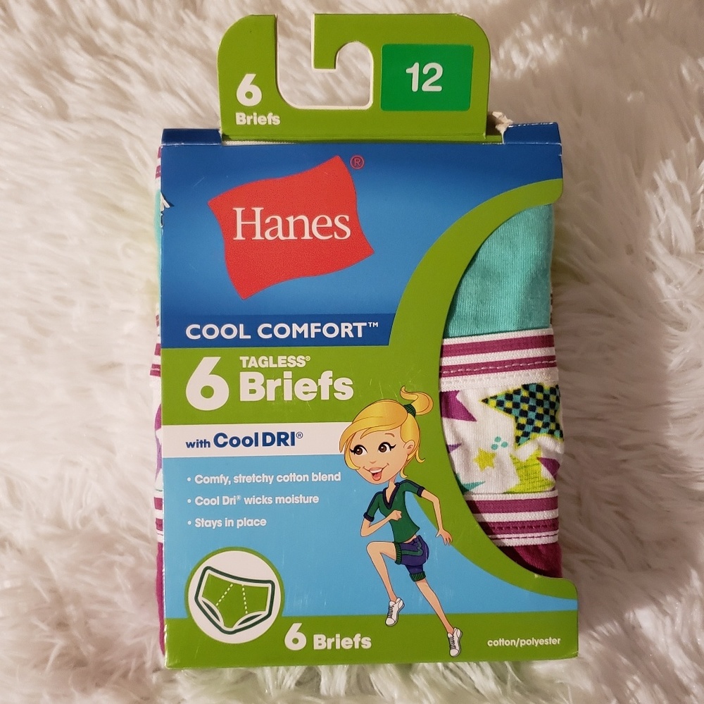 NWT Girls Hanes Briefs